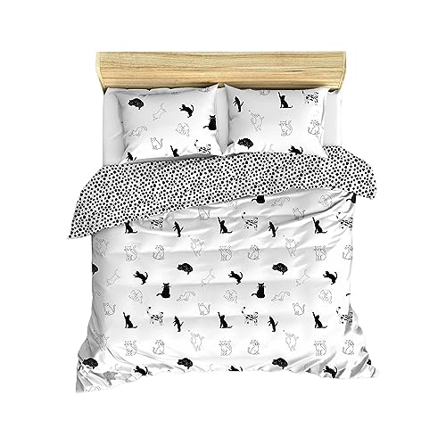 WELL HOME MOBILIARIO & DECORACIÓN Bettbezug-Set + 2 Kissenbezüge, 240 x 220 cm, Schwarz und Weiß WELL HOME MOBILIARIO & DECORACIÓN Bettbezug-Set + 2 Kissenbezüge, 240 x 220 cm, Schwarz und Weiß von WELL HOME MOBILIARIO & DECORACIÓN