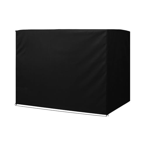 WELL HOME MOBILIARIO & DECORACIÓN Bezug für Hollywoodschaukel, 225 x 145 x 175 cm, mit Reißverschluss, 210D-Polyester mit PU-Beschichtung, Schwarz von WELL HOME MOBILIARIO & DECORACIÓN
