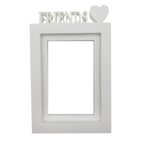 WELL HOME MOBILIARIO & DECORACIÓN Bilderrahmen für Tisch oder Wand, Modell Friends, Rahmengröße 20,5 x 13,5 cm für Fotos mit 10 x 15 cm, Weiß WELL HOME MOBILIARIO & DECORACIÓN Bilderrahmen für Tisch oder Wand, Modell Friends, Rahmengröße 20,5 x 13,5 cm für Fotos mit 10 x 15 cm, Weiß von WELL HOME MOBILIARIO & DECORACIÓN