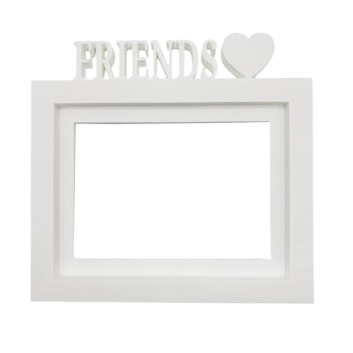WELL HOME MOBILIARIO & DECORACIÓN Bilderrahmen für Tisch oder Wand, Modell Friends/Rahmengröße 24 x 22,5 cm für Fotos von 15 x 20 cm, Weiß WELL HOME MOBILIARIO & DECORACIÓN Bilderrahmen für Tisch oder Wand, Modell Friends/Rahmengröße 24 x 22,5 cm für Fotos von 15 x 20 cm, Weiß von WELL HOME MOBILIARIO & DECORACIÓN