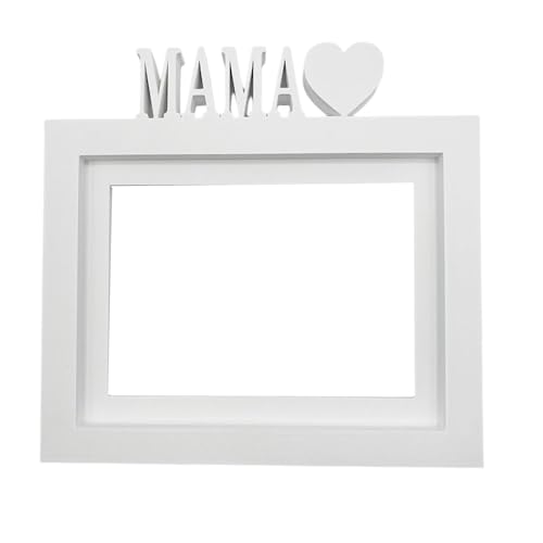 WELL HOME MOBILIARIO & DECORACIÓN Bilderrahmen für Tisch oder Wand, Modell Mama, Rahmengröße 24 x 22,5 cm für Fotos von 15 x 20 cm, Weiß WELL HOME MOBILIARIO & DECORACIÓN Bilderrahmen für Tisch oder Wand, Modell Mama, Rahmengröße 24 x 22,5 cm für Fotos von 15 x 20 cm, Weiß von WELL HOME MOBILIARIO & DECORACIÓN