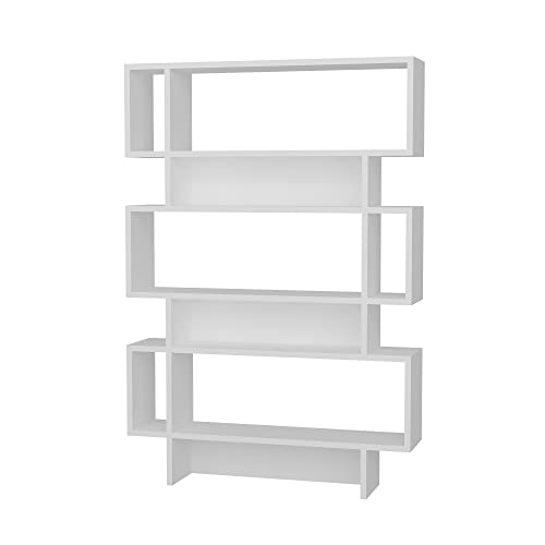WELL HOME MOBILIARIO & DECORACIÓN Bücherregal, 100% Melaminbeschichtete Spanplatte, Weiß von WELL HOME MOBILIARIO & DECORACIÓN
