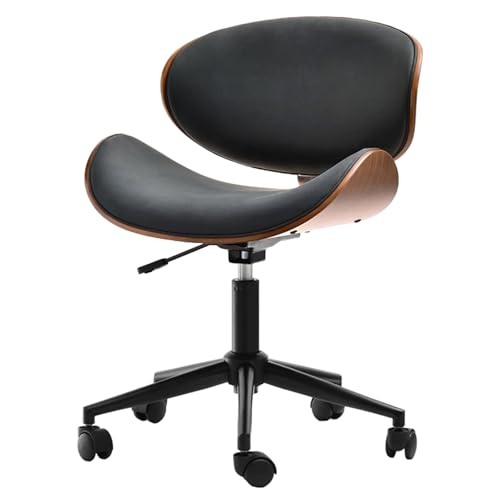 WELL HOME MOBILIARIO & DECORACIÓN Bürostuhl Argi, schwarz, 52 x 46 x 63 cm, Kunstleder, 52x46x63cm von WELL HOME MOBILIARIO & DECORACIÓN