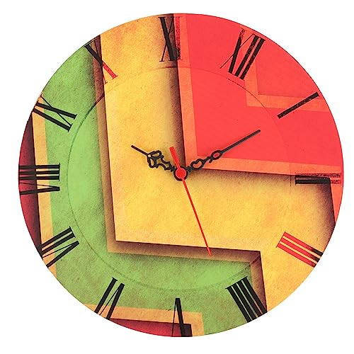 WELL HOME MOBILIARIO & DECORACIÓN Dekorative MDF-Uhr, lebendige Farben von WELL HOME MOBILIARIO & DECORACIÓN
