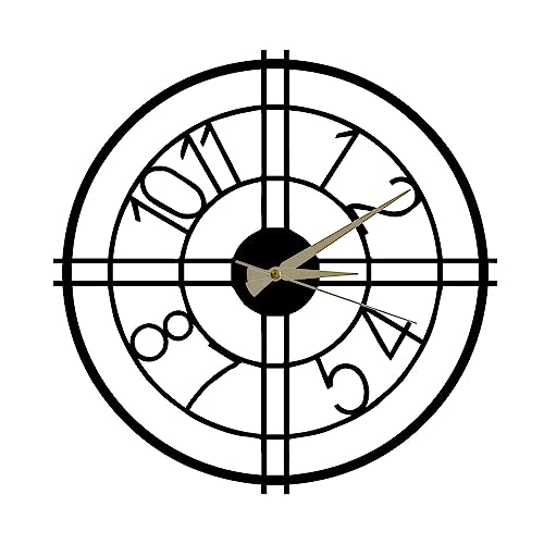 WELL HOME MOBILIARIO & DECORACIÓN Dekorative Metall-Wanduhr im Kreuz-Stil von WELL HOME MOBILIARIO & DECORACIÓN