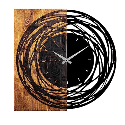 Dekorative Wanduhr aus Holz im Stil Rotationen von WELL HOME MOBILIARIO & DECORACIÓN