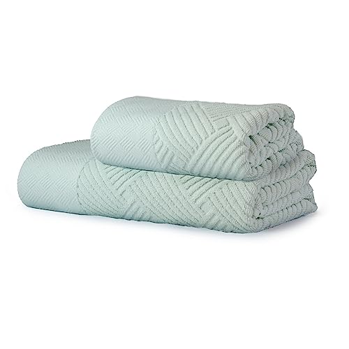 WELL HOME MOBILIARIO & DECORACIÓN Handtuch-Set, 2-teilig, Minze von WELL HOME MOBILIARIO & DECORACIÓN