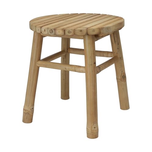 WELL HOME MOBILIARIO & DECORACIÓN Hocker aus natürlichem Bambus – robust und vielseitig bis zu 110 kg belastbar von WELL HOME MOBILIARIO & DECORACIÓN