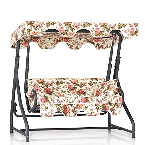 WELL HOME MOBILIARIO & DECORACIÓN Hollywoodschaukel für Garten, 2-Sitzer, Mehrfarbig von WELL HOME MOBILIARIO & DECORACIÓN
