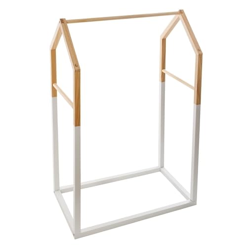 WELL HOME MOBILIARIO & DECORACIÓN Kindergarderobe im Hausstil, Holz, natur, L 60 x T 37 x H 99 cm von WELL HOME MOBILIARIO & DECORACIÓN