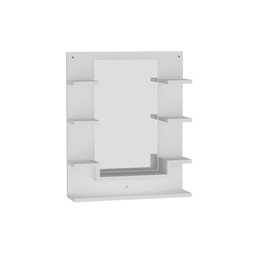 Mehrzweck-Spiegelregal Weiß 60x72x14,5 von WELL HOME MOBILIARIO & DECORACIÓN
