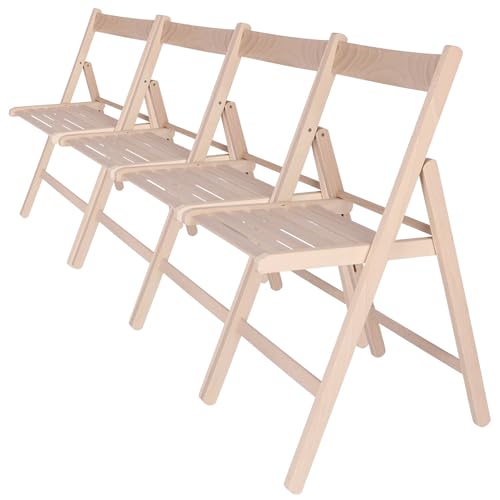 WELL HOME MOBILIARIO & DECORACIÓN Packung mit 4 Stühlen BAS aus Buchenholz, lackierte Oberfläche von WELL HOME MOBILIARIO & DECORACIÓN
