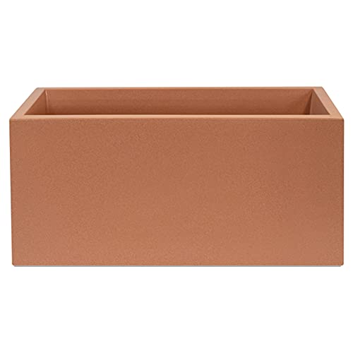 WELL HOME MOBILIARIO & DECORACIÓN Pflanzkübel aus Polyethylen, Terrakotta, 60 x 20 x 20 cm von WELL HOME MOBILIARIO & DECORACIÓN