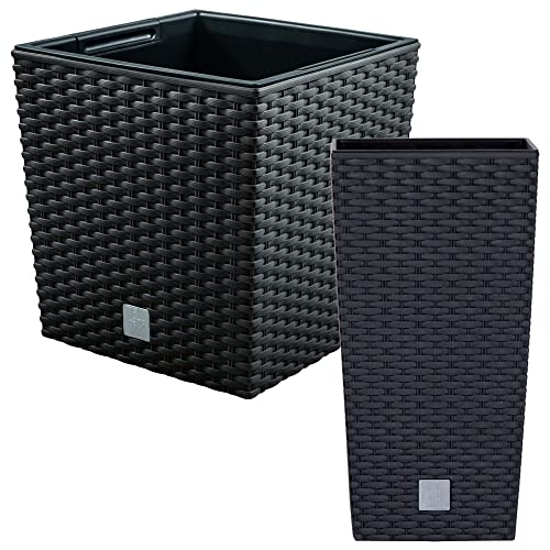 WELL HOME MOBILIARIO & DECORACIÓN Rato Blumentopf-Set 26,6 Liter in Anthrazit und Blumentopf 64 Liter in Schokoladenbraun WELL HOME MOBILIARIO & DECORACIÓN Rato Blumentopf-Set 26,6 Liter in Anthrazit und Blumentopf 64 Liter in Schokoladenbraun von WELL HOME MOBILIARIO & DECORACIÓN