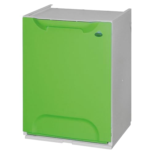 WELL HOME MOBILIARIO & DECORACIÓN Recycling-Mülleimer aus Polypropylen, grün, Behälter 20 l von WELL HOME MOBILIARIO & DECORACIÓN