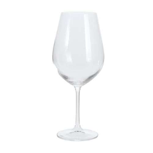 WELL HOME MOBILIARIO & DECORACIÓN Rotweingläser mit geprägtem Streifenmuster, 690 ml, 4 Stück von WELL HOME MOBILIARIO & DECORACIÓN