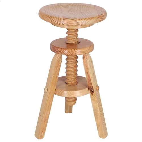 WELL HOME MOBILIARIO & DECORACIÓN Runder Drehhocker aus Holz, lackiert, 29 x 29 x 64 cm WELL HOME MOBILIARIO & DECORACIÓN Runder Drehhocker aus Holz, lackiert, 29 x 29 x 64 cm von WELL HOME MOBILIARIO & DECORACIÓN