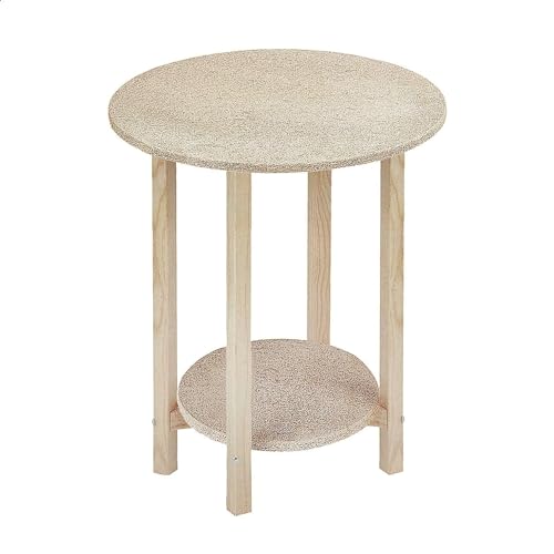 WELL HOME MOBILIARIO & DECORACIÓN Runder Gazte Tisch Bahre, Holz, 40 x 75 cm von WELL HOME MOBILIARIO & DECORACIÓN