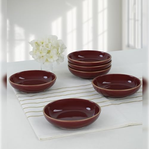 WELL HOME MOBILIARIO & DECORACIÓN Sauciere Set (6 Teile) Keramik Damson von WELL HOME MOBILIARIO & DECORACIÓN