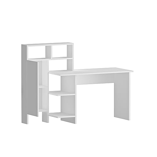 WELL HOME MOBILIARIO & DECORACIÓN Schreibtisch 111,8 x 119,7 x 60 cm, Weiß von WELL HOME MOBILIARIO & DECORACIÓN