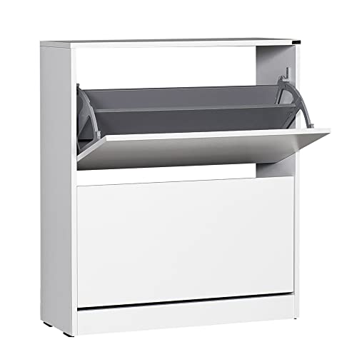 WELL HOME MOBILIARIO & DECORACIÓN Schuhregal, 100% Spanplatte, mit Melaminbeschichtung, Weiß von WELL HOME MOBILIARIO & DECORACIÓN