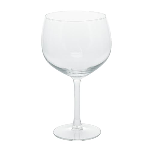 WELL HOME MOBILIARIO & DECORACIÓN Set mit 4 Gin-Tonic-Gläsern aus Glas, Fassungsvermögen 650 ml, Durchmesser 8 cm, Premium-Cocktailgläser-Set von WELL HOME MOBILIARIO & DECORACIÓN