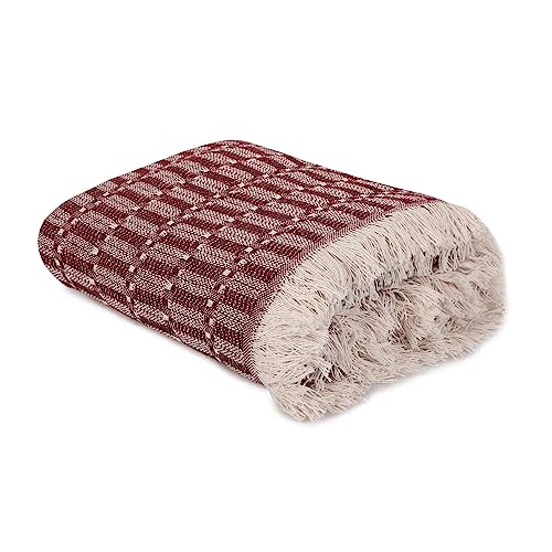 WELL HOME MOBILIARIO & DECORACIÓN Sofabezug, kariert, 170 x 210 cm, Rot von WELL HOME MOBILIARIO & DECORACIÓN
