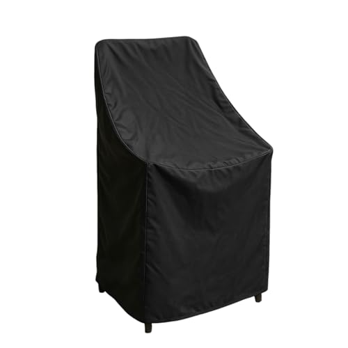 WELL HOME MOBILIARIO & DECORACIÓN Stapelstuhlhussen – Schutz und sicherer Transport in Schwarz – Robustes Polyester mit PU-Beschichtung von WELL HOME MOBILIARIO & DECORACIÓN