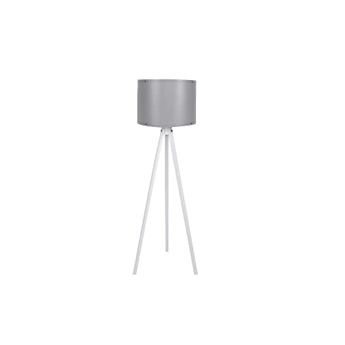 WELL HOME MOBILIARIO & DECORACIÓN Stehleuchte mit Gestell aus MDF Farbe Grau Weiß von WELL HOME MOBILIARIO & DECORACIÓN