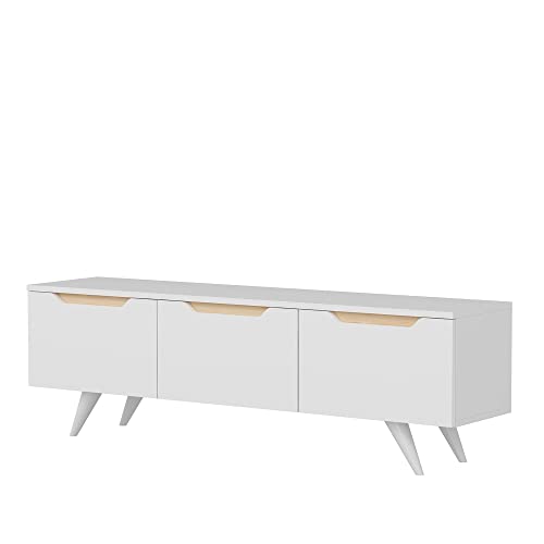 WELL HOME MOBILIARIO & DECORACIÓN TV-Möbel, weiß, 150x44x35 von WELL HOME MOBILIARIO & DECORACIÓN