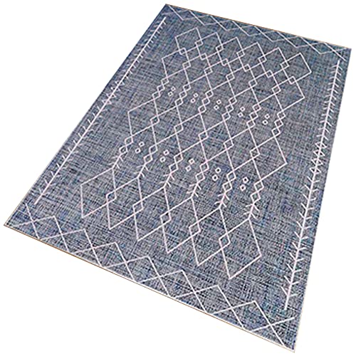 TheWedding blau bedruckter Polyesterteppich 80 x 120cm Modell TheWedding von WELL HOME MOBILIARIO & DECORACIÓN