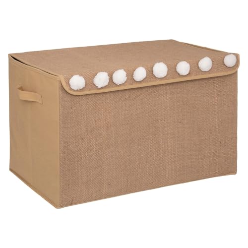 WELL HOME - Malle en jute pour enfants avec pompons von WELL HOME MOBILIARIO & DECORACIÓN