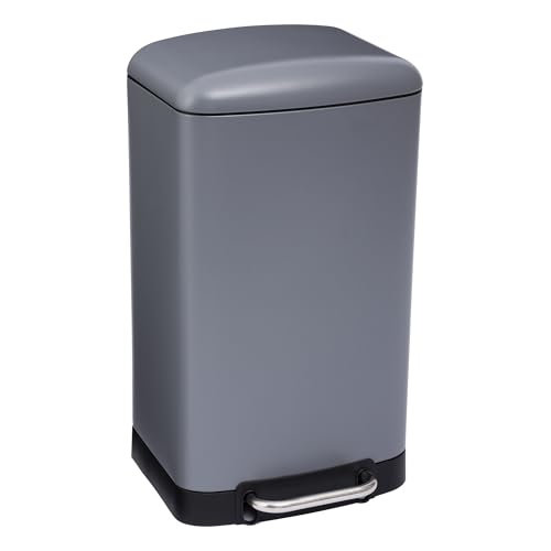 WELL HOME Mülleimer/Abfallbehälter mit Pedal, Anthrazit, 30 l von WELL HOME MOBILIARIO & DECORACIÓN