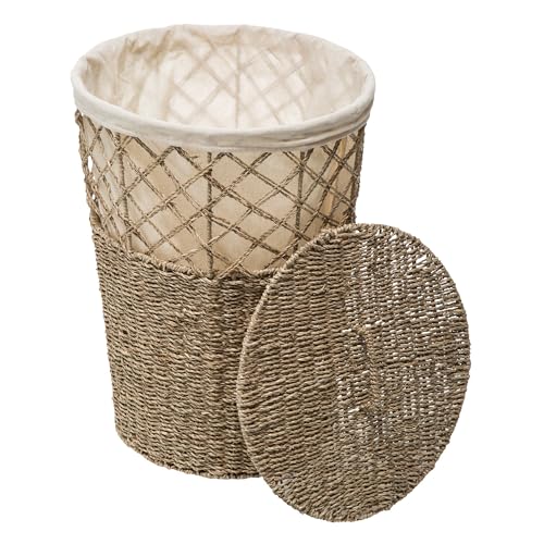WELL HOME Weidenkorb mit beigem Deckel von WELL HOME MOBILIARIO & DECORACIÓN