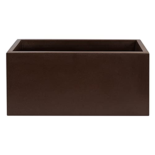 WELLHOME MOBILIARIO & DECORACIÓN Blumentopf, Polyethylen, Rot, 70 x 30 x 30 cm, Braun von WELL HOME MOBILIARIO & DECORACIÓN