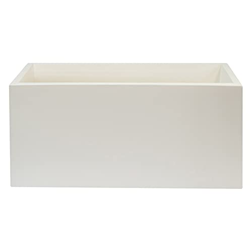 WELLHOME MOBILIARIO & DECORACIÓN Pflanzkübel aus Polyethylen, Weiß, 80 x 40 x 40 cm von WELL HOME MOBILIARIO & DECORACIÓN