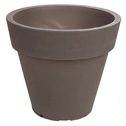 WELLHOME Top Garden Alex Blumentopf aus Polyethylen, Farbe Taupe, 35 x 30 cm WELLHOME Top Garden Alex Blumentopf aus Polyethylen, Farbe Taupe, 35 x 30 cm von WELL HOME MOBILIARIO & DECORACIÓN