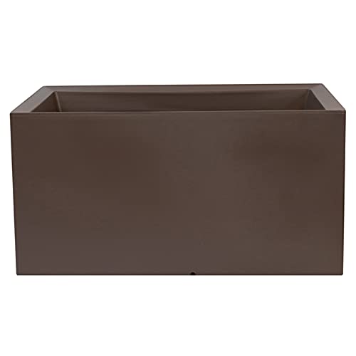 WELLHOME Top Garden Rotri Blumentopf aus Polyethylen, Farbe Taupe, 70 x 30 x 30 cm, PLS030 von WELL HOME MOBILIARIO & DECORACIÓN