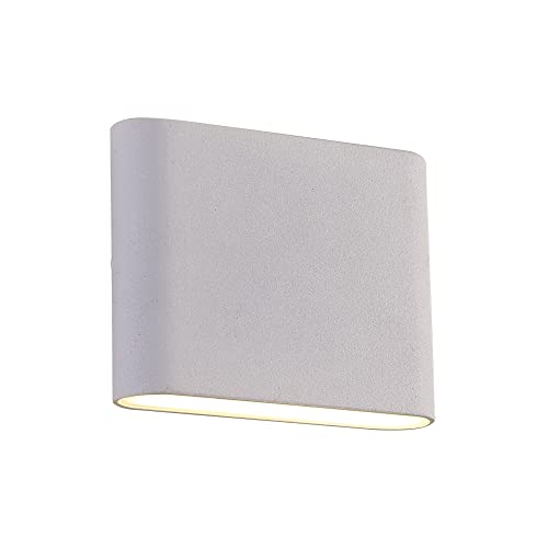 Wandleuchte, Metall, weiß, 12x9x2, 1 x 6 W LED-Sockel von WELL HOME MOBILIARIO & DECORACIÓN