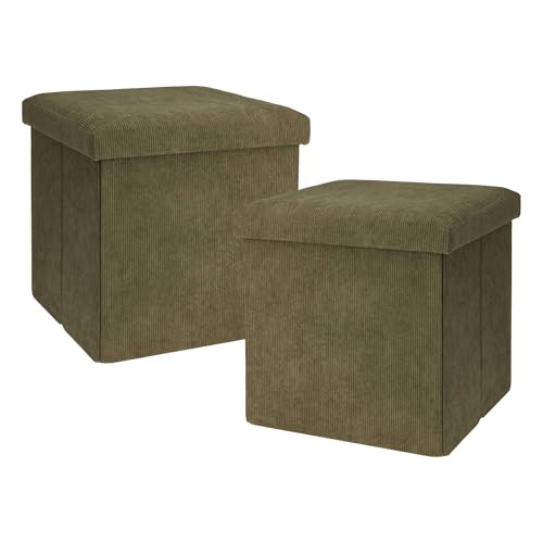 Well Home 2er-Pack Hocker, dunkelgrün von WELL HOME MOBILIARIO & DECORACIÓN