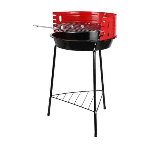 Well Home 3-beiniger Grill mit verchromtem Grillrost in Schwarz, 32 x 33 x 55 cm von WELL HOME MOBILIARIO & DECORACIÓN
