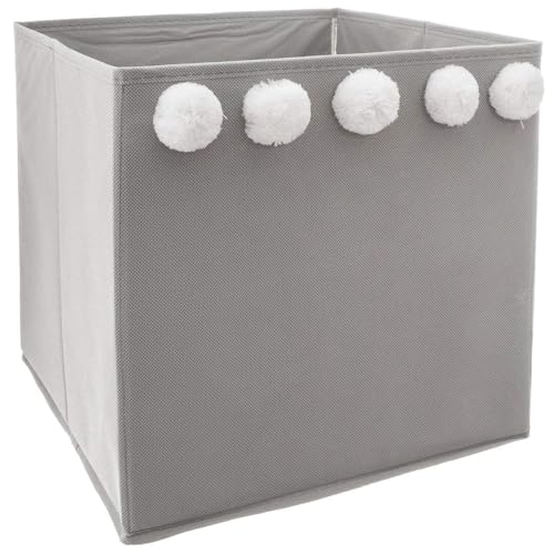Well Home Aufbewahrungskiste für Kinder mit Puppen, Grau, 30 x 29 x 29 cm Well Home Aufbewahrungskiste für Kinder mit Puppen, Grau, 30 x 29 x 29 cm von WELL HOME MOBILIARIO & DECORACIÓN