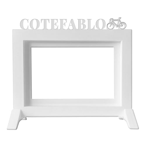 Well Home Bilderrahmen für Tisch oder Wand, Modell COTEFABLO/Rahmengröße 20,5 x 13,5 x 1,5 cm für Fotos mit 10 x 15 cm, Weiß von WELL HOME MOBILIARIO & DECORACIÓN