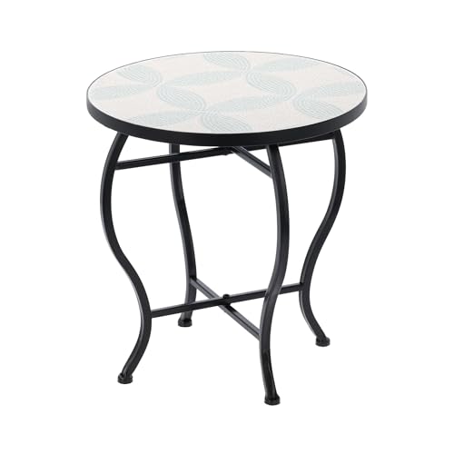 Well Home Bistrotisch mit Mosaik-Design, Ø 38 x 40 cm von WELL HOME MOBILIARIO & DECORACIÓN