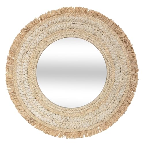 Well Home Geflochtener Spiegel, Cellia, Ø 68 x 2 von WELL HOME MOBILIARIO & DECORACIÓN