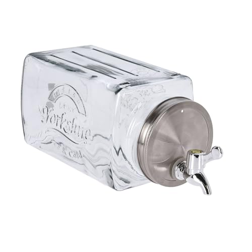 Well Home Getränkespender aus Glas mit Wasserhahn und Deckel aus Edelstahl von WELL HOME MOBILIARIO & DECORACIÓN