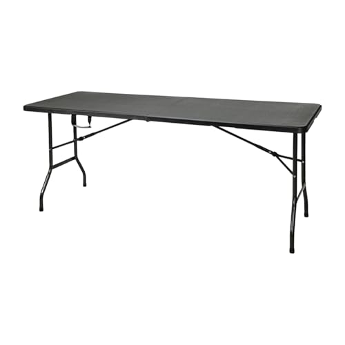 Well Home Klapptisch, Schwarz, mit automatischem Verriegelungsmechanismus, 180 x 70 x 74 cm von WELL HOME MOBILIARIO & DECORACIÓN