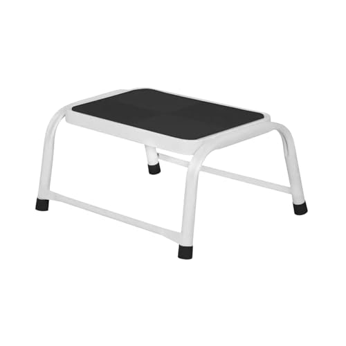 Well Home Metallhocker mit 1 Stufe, Feste Struktur in Schwarz und Weiß von WELL HOME MOBILIARIO & DECORACIÓN