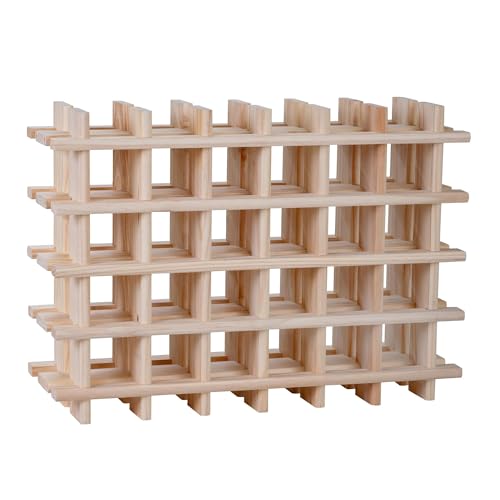 Well Home Modulares Weinregal für 24 Flaschen aus Holz, 75,9 x 22 x 54,5 cm Well Home Modulares Weinregal für 24 Flaschen aus Holz, 75,9 x 22 x 54,5 cm von WELL HOME MOBILIARIO & DECORACIÓN