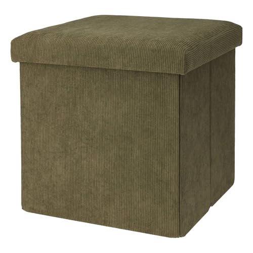 Well Home Ordnungshocker, 38 x 38 cm, Dunkelgrün von WELL HOME MOBILIARIO & DECORACIÓN
